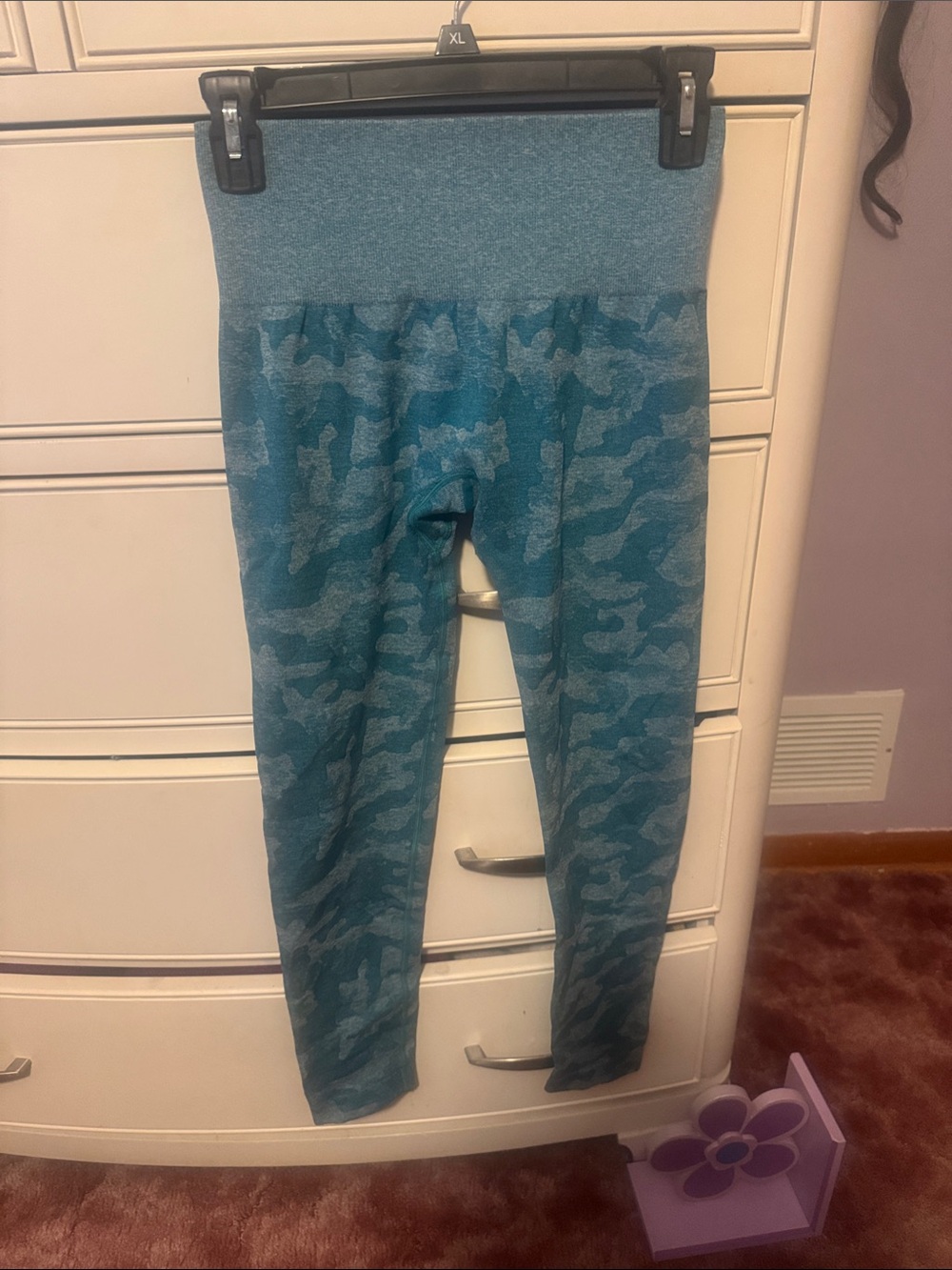 NVGTN Teal Camouflage Leggings workout